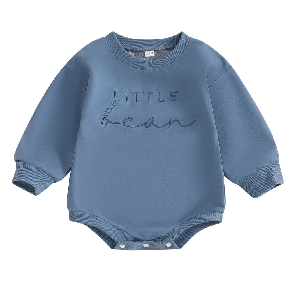 Baby Sweatshirt Bodysuit Letter Embroidery Long Sleeve Clothes
