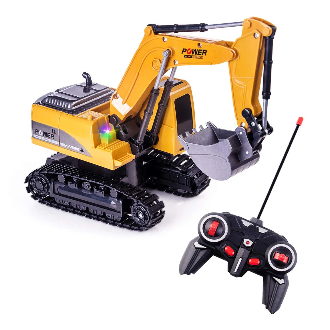 Remote-Control Toy 1:24 Scale, 6-Channel RC Construction Truck